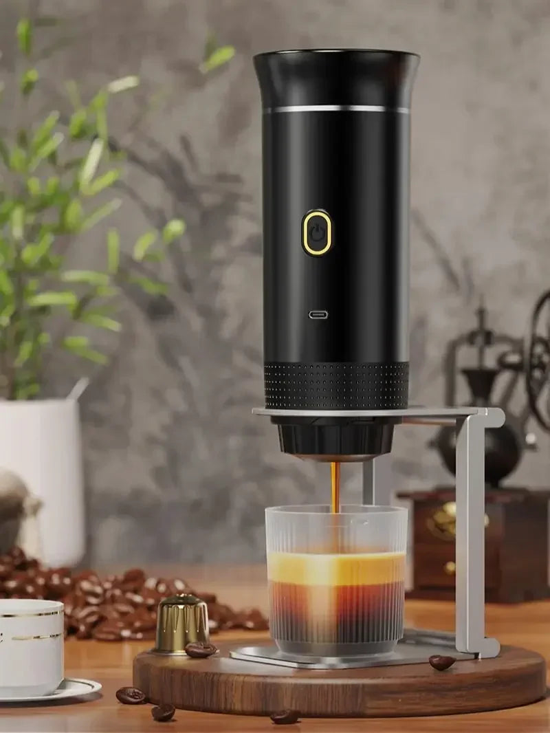 Portable 3-in-1 Espresso Coffee Maker | Compatible with Capsules & Ground Coffee