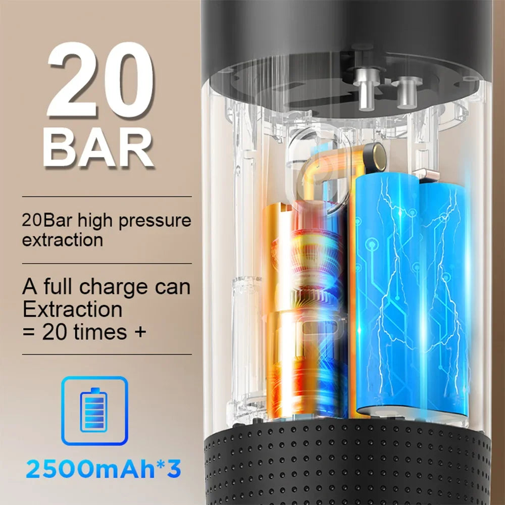 Portable 3-in-1 Espresso Coffee Maker | Compatible with Capsules & Ground Coffee